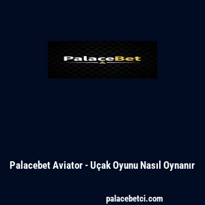 Palacebet Aviator - Uçak Oyunu Nasıl Oynanır